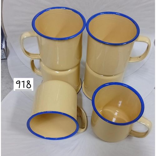 918 enamel mugs 6pcs
