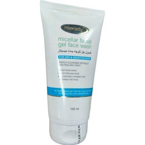 MAX LADY Micellar Facial Gel Face Wash For Dry & Sensitive Skin nk