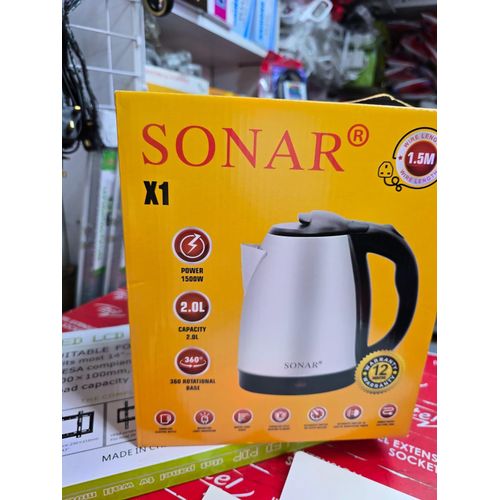 X1 Electric Kettle 2.0L 1500W Stainless Steel Durable Design