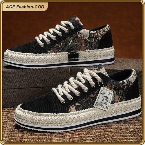 Men's Floral Canvas Sneakers - Stylish, Durable, Comfortable Casual Shoes
