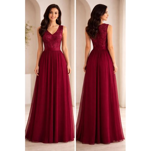 Maroon Maxi Dress