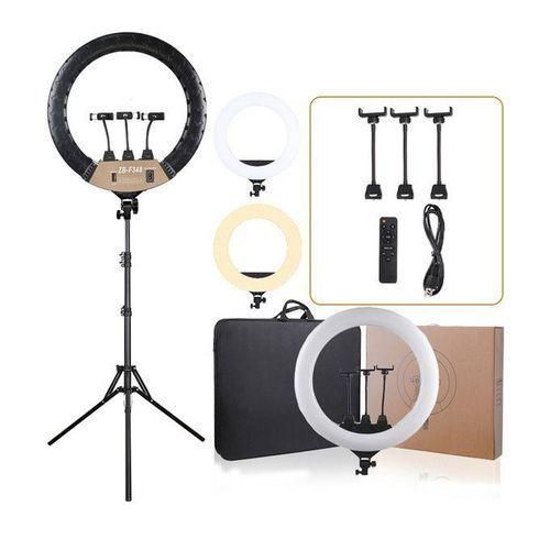 18 Inch 45cm 45W CE Remote Control Dimmable Live Video Makeup LED Photographic Ring Fill Light With 2.1m Tripod Stand