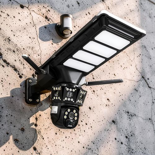 4G Cloud Compatible Smart Security Solar Camera with Outdoor Security Led Solar Street Light