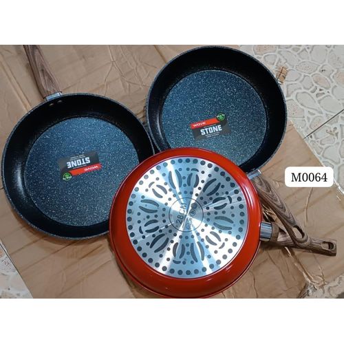 Stone Non Stick Granite Heavy Duty Deep Frying Pan 26cm