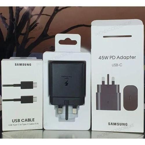 45W Original Super Fast Charger With 5A C To C Fast Cable.Experience 45W For All