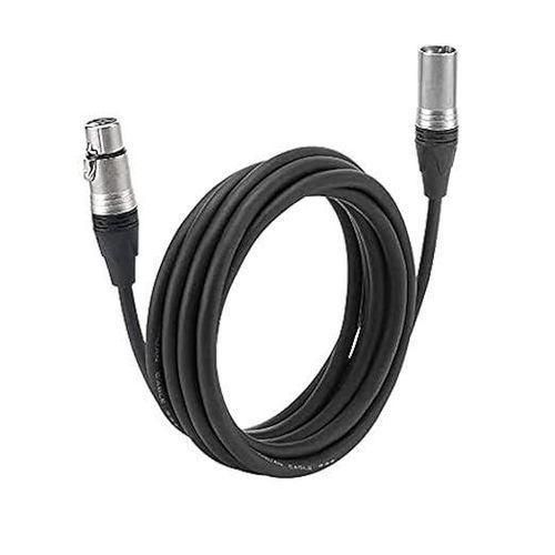 Professional Balanced 3 pin XLR Cable - male to female XLR - Microphone, Guitar, Audio, Speaker Cable, 50% Extra Cooper Alloys for Easy Soldering XLR Cable: 3 meters