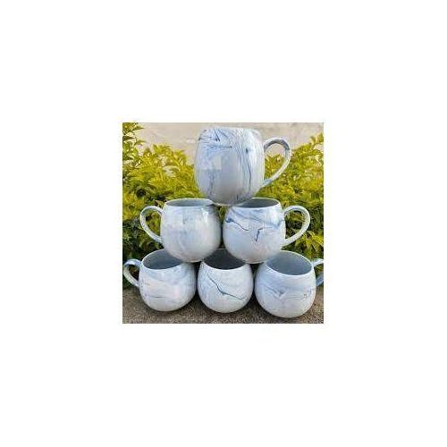 Marble Design Ceramic Cups Set – 6 Pieces