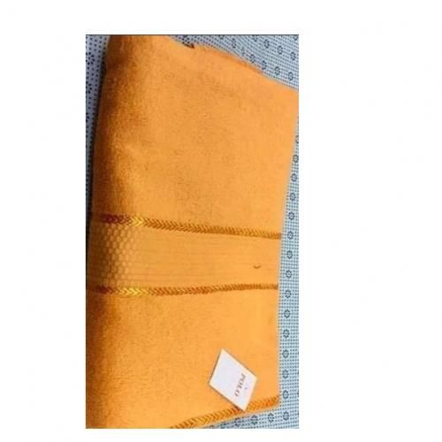 Large Pure Cotton Towel - Orange