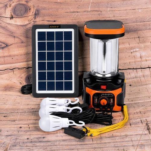 -AT 9016B User Friendly Portable Design Home Solar Lighting Kit with MP3 Player, FM Radio, USB Charging