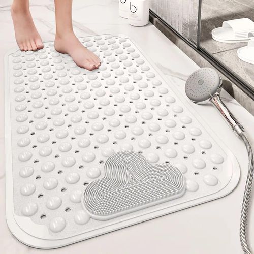 Bathroom Non-slip Floor Mat Toilet Bath Shower Foot Mat Soft Absorbent Quick-Dry Anti-Skid Rug for Home Bathroom Safety Comfort Decor