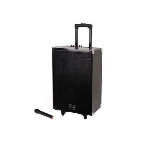 15 Inches Outdoor Rechargeable Public Address Speaker With Wireless Microphone , USB Slot , Bluetooth , Memory Card Slot , 9800W , MP3 Player