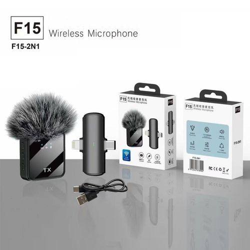 F15-2 2in1 wireless microphone for Smartphone