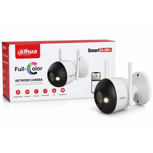 Full-Color Wi-Fi Bullet Network Camera Smart H.265+ Human Detection Built-in Mic IP67 Outdoor CCTV Camera