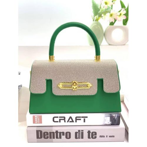 Elegant Two-Tone Handbag set