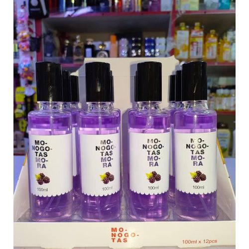 Monogotas Mora, a popular body mist known for its sweet and fruity profile