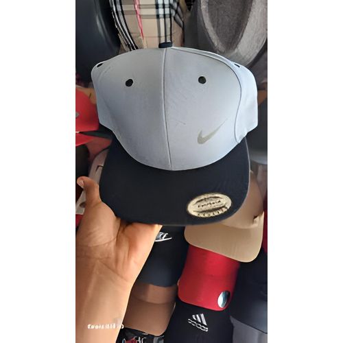 Small Tick Grey & Black Unisex Snapback Cap