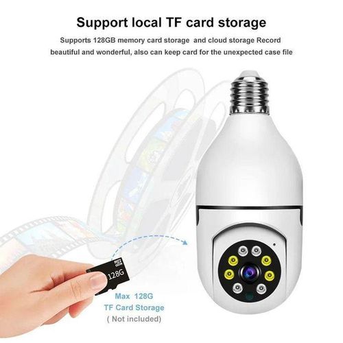 WiFi E27 Light Bulb Camera 1080p HD Home and Office Protection