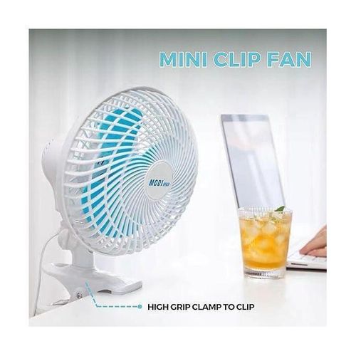Modi Electric MD-HWF3004 Mini Clip Fan Low Noise Personal Office Fan
