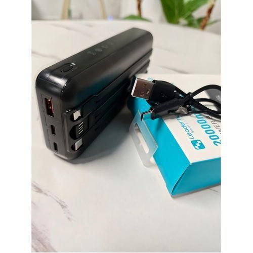3-Cables Built-in Actual 20000mAh Portable Power Bank 225W Fast Charger with Type C Dual input and Output for Mobile Phones