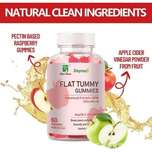 Daynee Flat Tummy Gummies advanced formula with vitamin B-60 counts