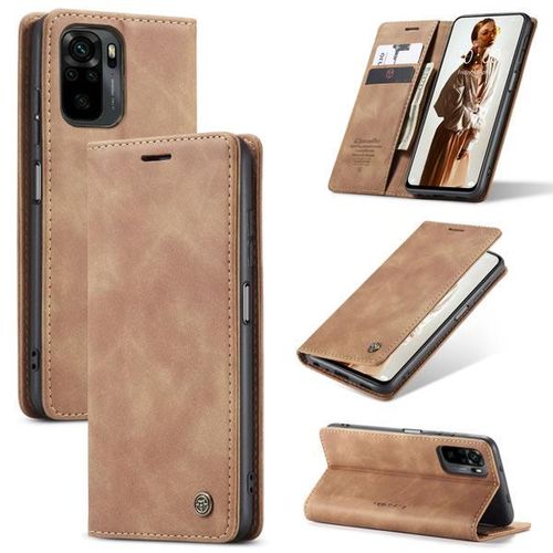 Flip wallet Leather case cover with card slots for Redmi Note 10 4G