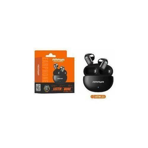 Air Buds ATW-23, 20 Hours long playtime, excellent sound quality & wireless Sports Earbuds - BLACK