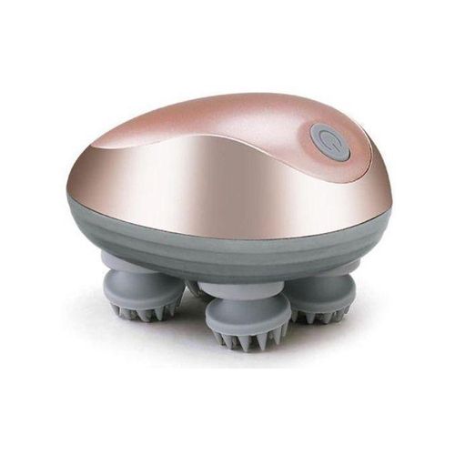 Cordless Rechargeable Electric Hair Scalp Massager- Rechargeable Head Massager with Kneading Massage Waterproof Handheld Portable Head Scratcher Massager to Stimulate Hair Growth Deep Clean Full Body Stress Relief