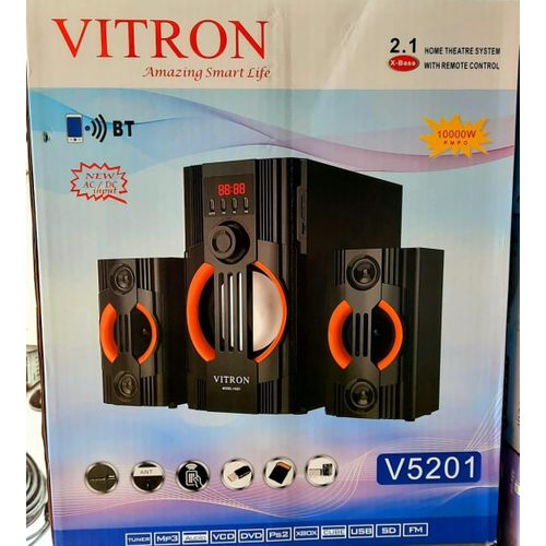 21CH Mini Home Theater System Multimedia Speaker System with FM Radio Bluetooth and Remote Control