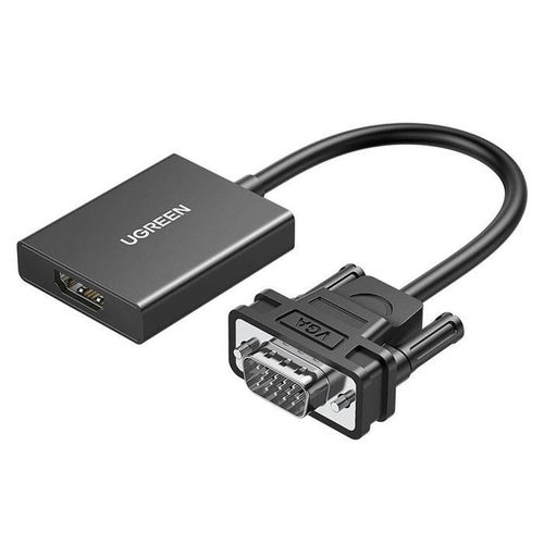 CM513 VGA to HDMI Adapter Converter Active Signal Conversion USB-Powered Up to 1080p HD Output Plug-and-Play for PCs Laptops Desktops to HDMI Displays Projectors