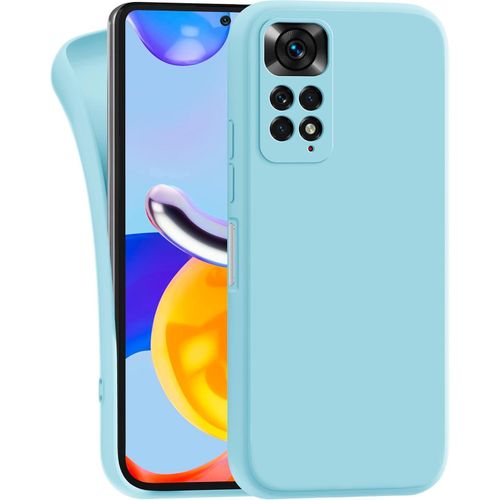 Silicone Phone Cover for Xiaomi Redmi Note 11 - Light Blue, anti-fingerprint, anti-scratch, durable silicone case