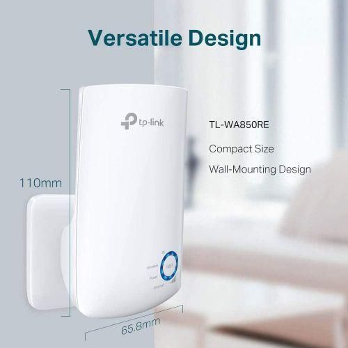 TL-WA850RE 300Mbps Universal Wi-Fi Range Extender Ethernet Bridge Support Wi-Fi Booster Repeater Works With Any Wi-Fi Router