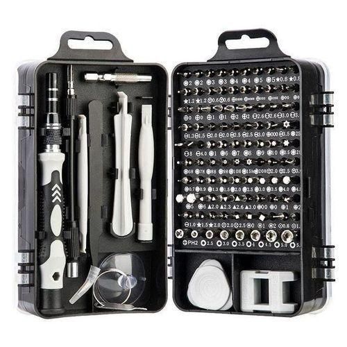 115-in-1 magnetic precision screwdriver kit for repairing computers, PCs, watches and mobile phones.