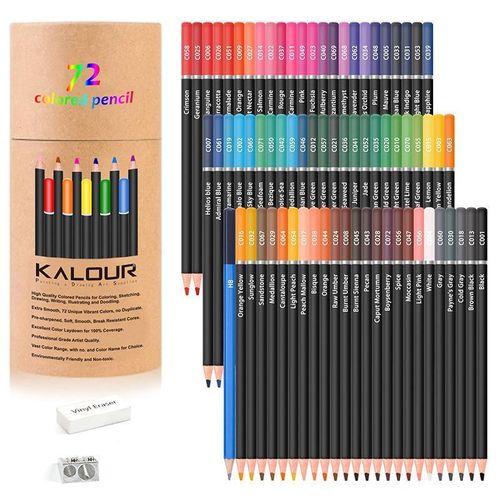 72-color professional art hand-painted oil-based colored pencil set
