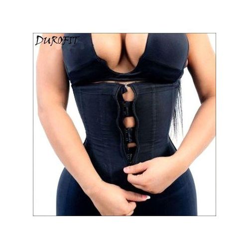 Latex Waist Trainer Body Shaper Corset Women Binders Zipper 7 Steel Boned Hook Shapewear Modeling Strap Colombian Girdle Sheath