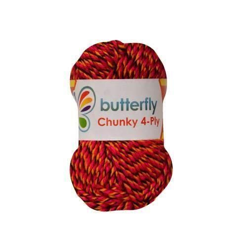 Butterfly 5 Pack x 100g Rainbow Yarn Acrylic Multi Colored with Vibrant Colors Soft Color Changing Ideal for Knitting and Crocheting Crafts, Suitable for Beginners(Code: 320)