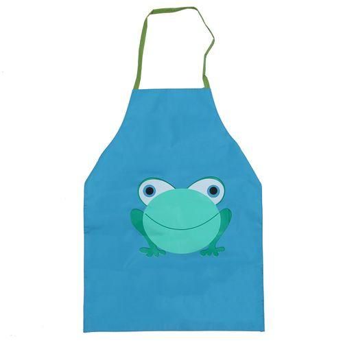 New Cute Childs Children Waterproof Apron Cartoon Frog