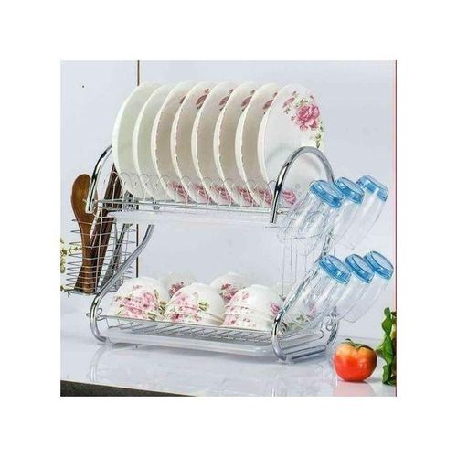 2 Tier DISHRACK, KITCHEN UTENSILS ORGANIZER