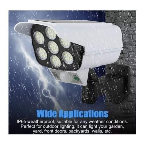 Solar Light Motion Sensor Security Dummy Camera