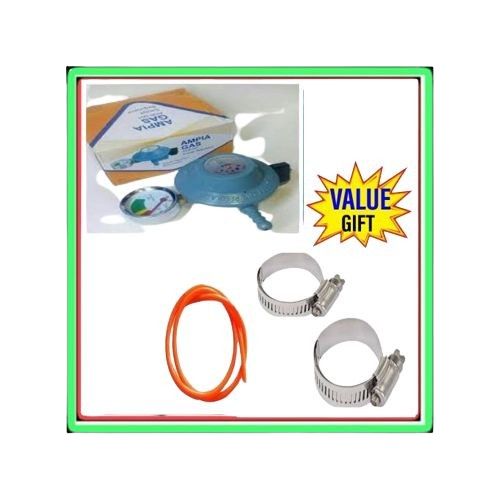 13KG Gas Regulator with Free Hose Pipe and Clamps – Complete Set