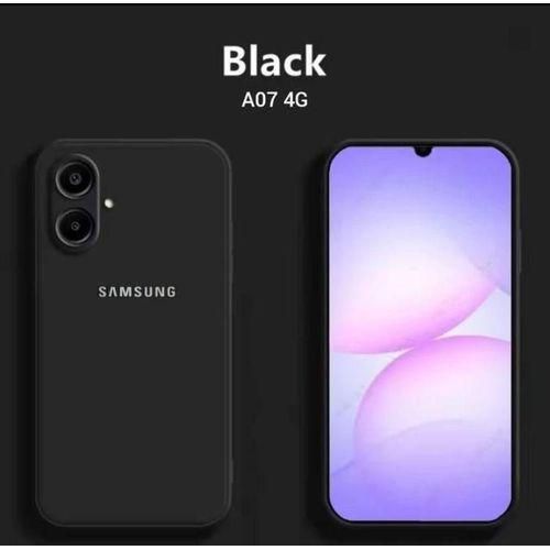 Samsung Galaxy A06 Cover Black Original Premium Silicone Heavy Duty Protection Comfortable Grip Phone Case Cover