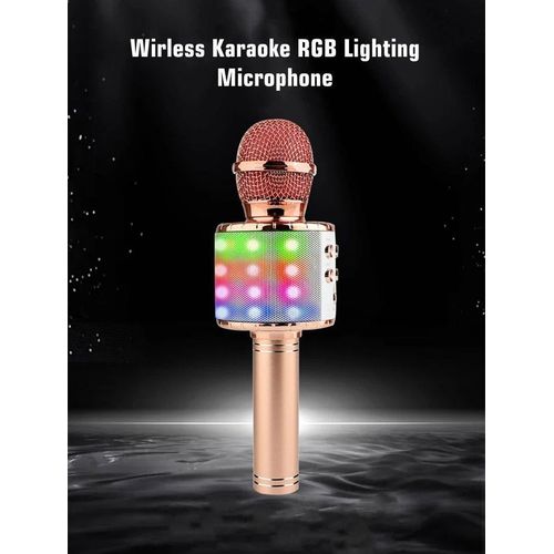 Portable Karaoke Mic with Bluetooth Connectivity and Echo