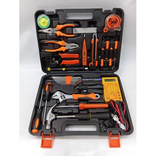 35 Pcs Multi-Function Electric Toolbox Set Household Electrician Repair Kit Professional Home Maintenance DIY Tools