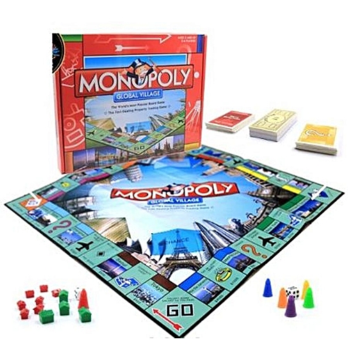 Generic Classic Monopoly Global Village Game Board Toys & Games -Small