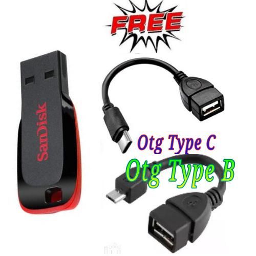 16GB Flash Disk/16 GB FlashDisk + Free Otg Type B & C