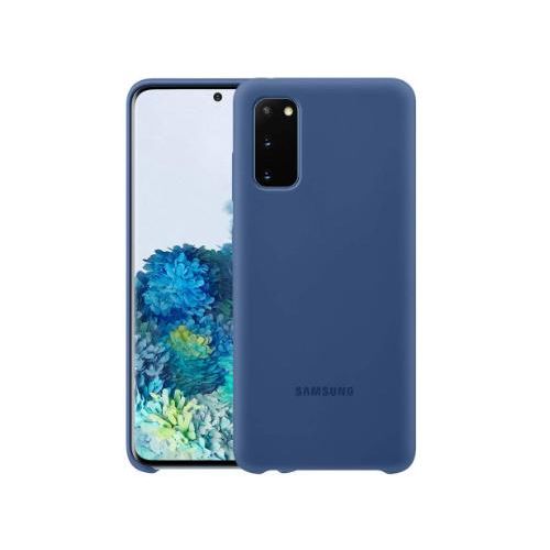 Soft Silicone Back Cover for Samsung Galaxy S20 FE - Blue, anti-fingerprint, anti-scratch, durable silicone case