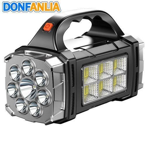 DONFANLIA Portable Rechargeable LED Solar Flashlight