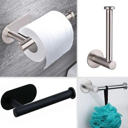 Multipurpose Adhesive Paper Towel Holder – Wall-Mounted No-Drill Kitchen & Bathroom Roll Organizer