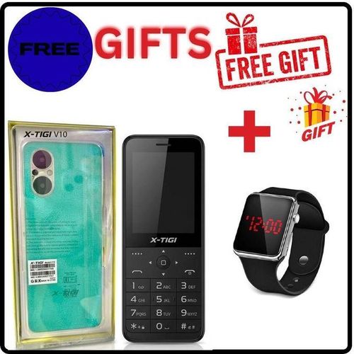 Q12 Touch Button Phone – Dual SIM, 2.8 Display, 1500mAh Battery, Wireless FM+WATCH