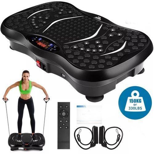 Ultrathin Vibration Platform/Massager With Two Resistance Band. Blood Circulation, Body Massage,fat Burner, Calories Burner, Cardiovascular.