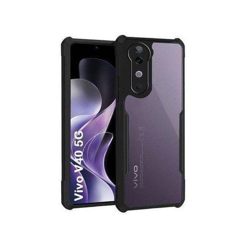 Vivo V40 Airbag Shockproof Bumper Shell Back Transparent Acrylic TPU Buffer Case Cover